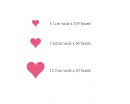 Heart Pattern Wall Decal Baby Nursery Modern Vinyl Sticker